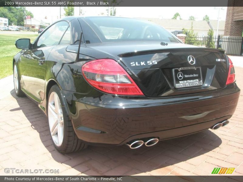 Black / Black 2009 Mercedes-Benz SLK 55 AMG Roadster