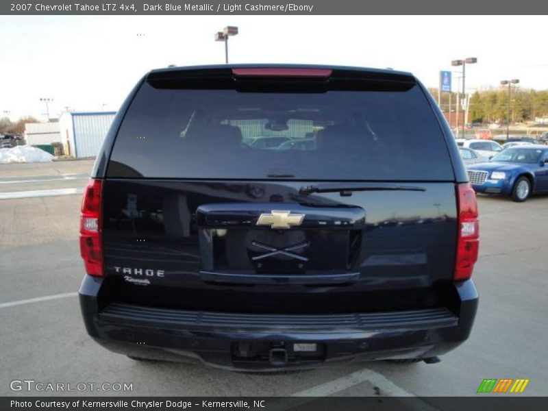 Dark Blue Metallic / Light Cashmere/Ebony 2007 Chevrolet Tahoe LTZ 4x4