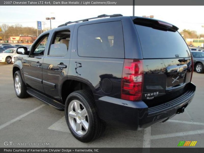 Dark Blue Metallic / Light Cashmere/Ebony 2007 Chevrolet Tahoe LTZ 4x4