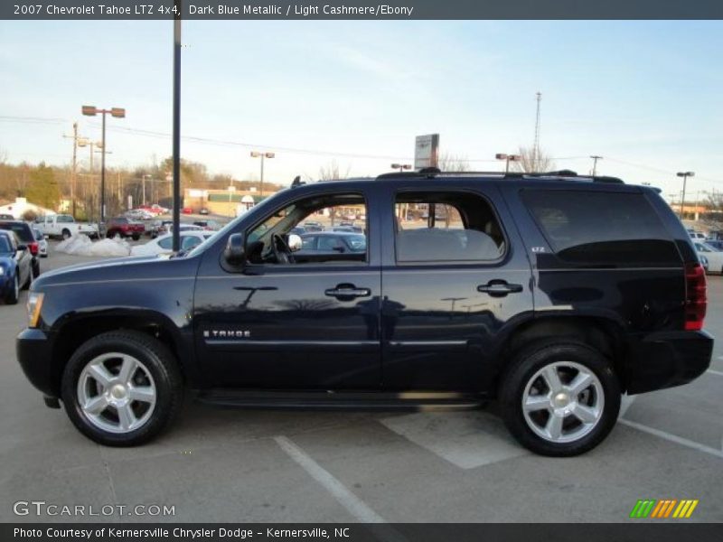 Dark Blue Metallic / Light Cashmere/Ebony 2007 Chevrolet Tahoe LTZ 4x4