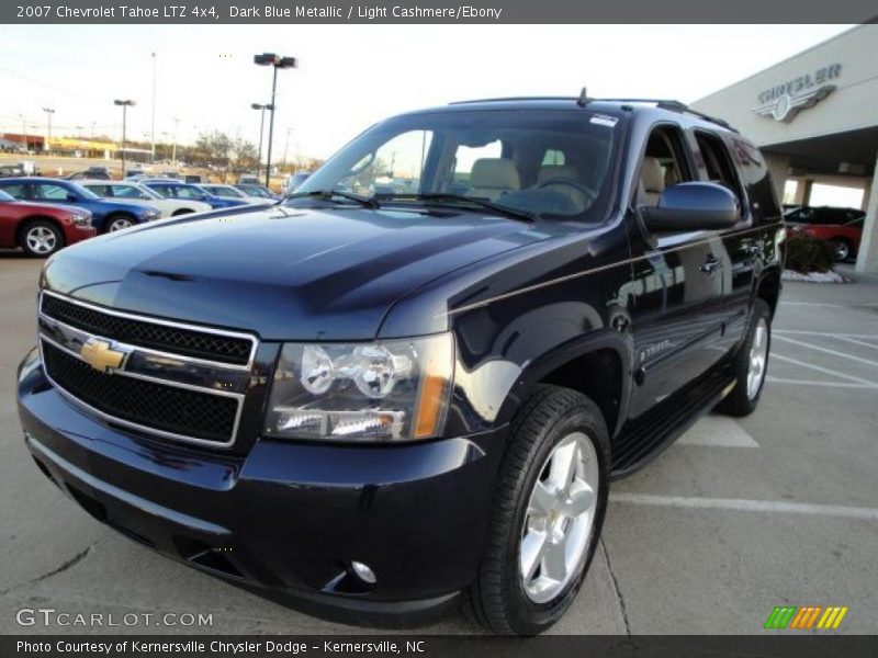 Dark Blue Metallic / Light Cashmere/Ebony 2007 Chevrolet Tahoe LTZ 4x4