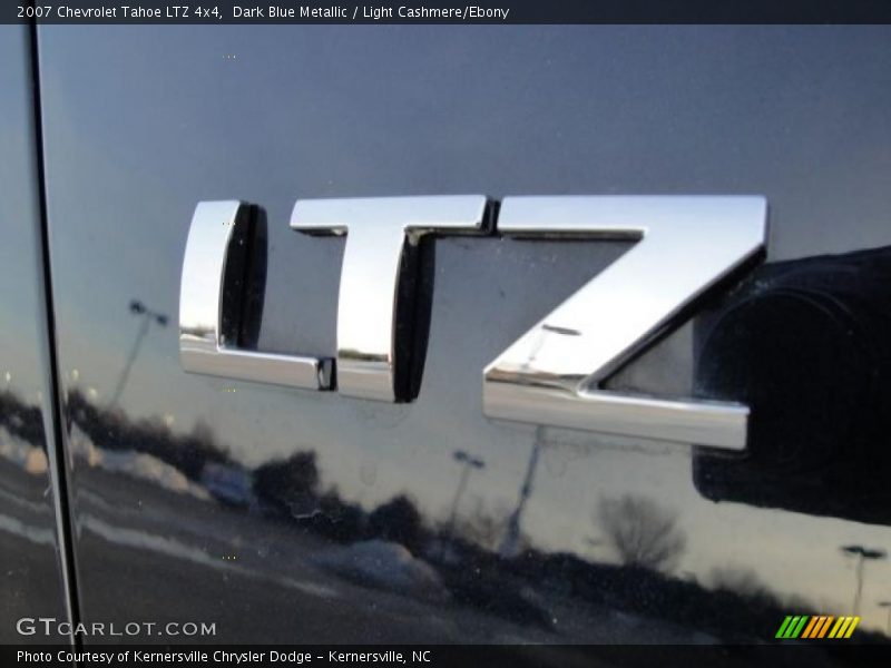 Dark Blue Metallic / Light Cashmere/Ebony 2007 Chevrolet Tahoe LTZ 4x4