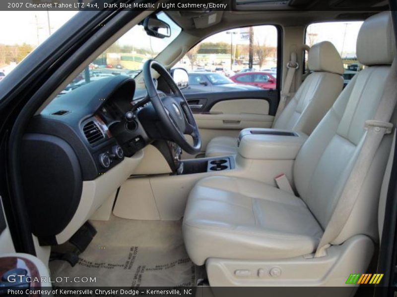 Dark Blue Metallic / Light Cashmere/Ebony 2007 Chevrolet Tahoe LTZ 4x4