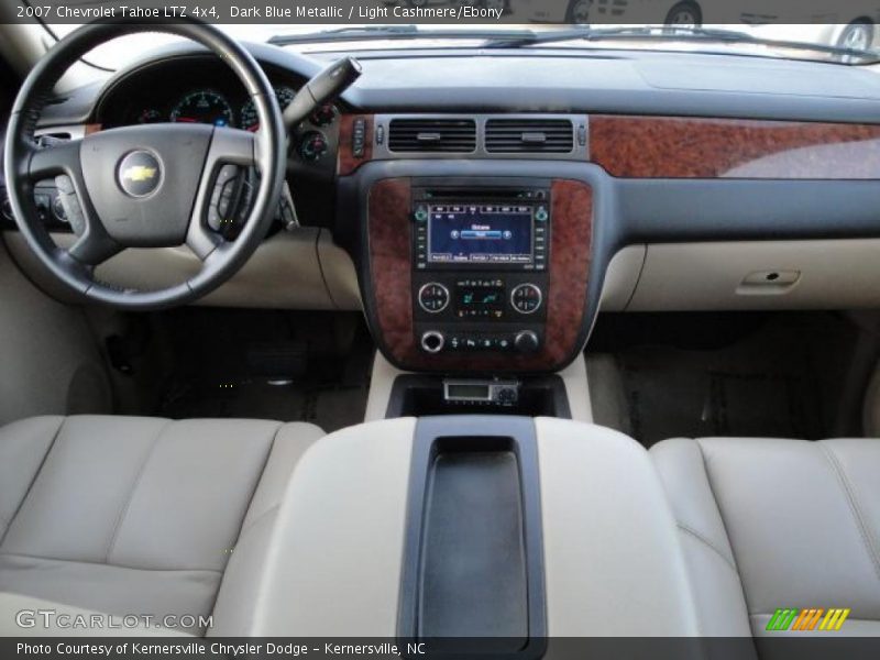 Dark Blue Metallic / Light Cashmere/Ebony 2007 Chevrolet Tahoe LTZ 4x4
