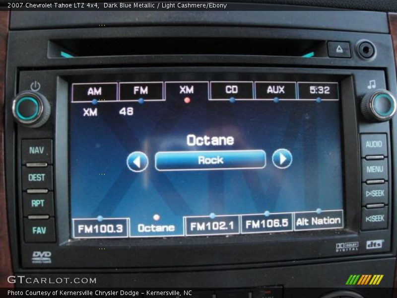 Dark Blue Metallic / Light Cashmere/Ebony 2007 Chevrolet Tahoe LTZ 4x4