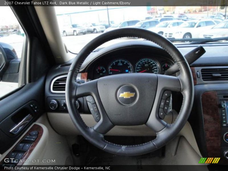 Dark Blue Metallic / Light Cashmere/Ebony 2007 Chevrolet Tahoe LTZ 4x4