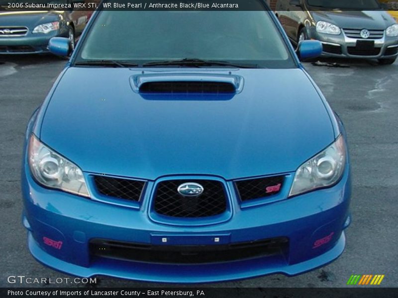 WR Blue Pearl / Anthracite Black/Blue Alcantara 2006 Subaru Impreza WRX STi