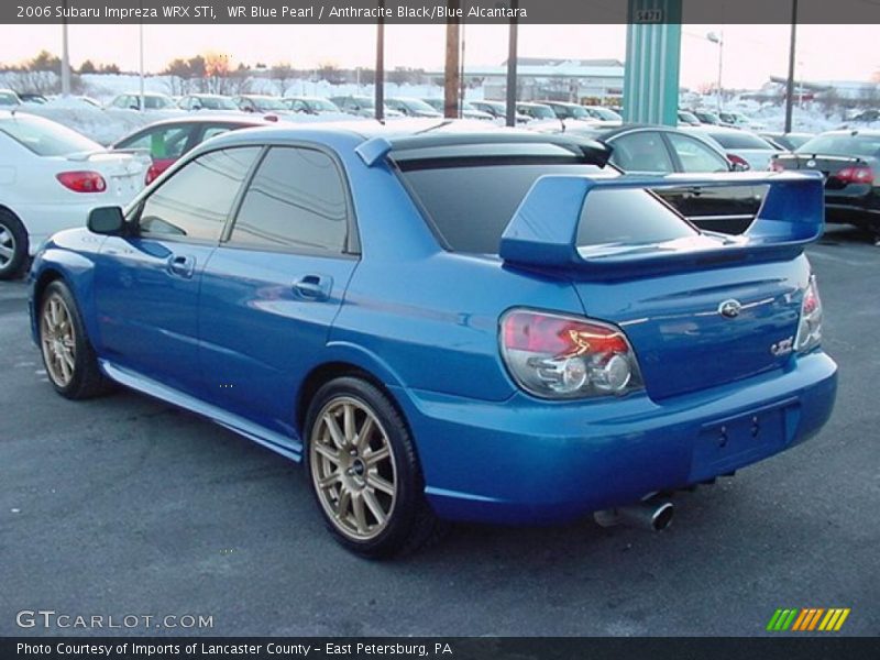 WR Blue Pearl / Anthracite Black/Blue Alcantara 2006 Subaru Impreza WRX STi