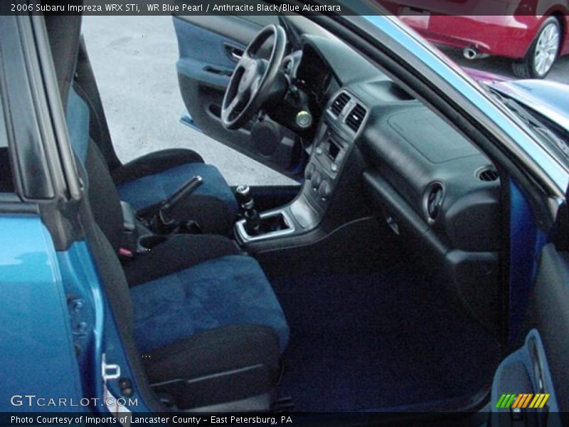 WR Blue Pearl / Anthracite Black/Blue Alcantara 2006 Subaru Impreza WRX STi
