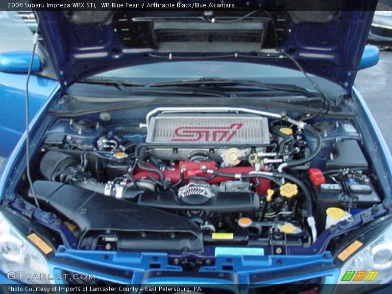 WR Blue Pearl / Anthracite Black/Blue Alcantara 2006 Subaru Impreza WRX STi