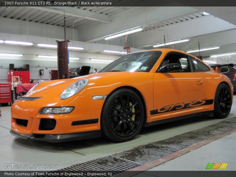 Orange/Black / Black w/Alcantara 2007 Porsche 911 GT3 RS