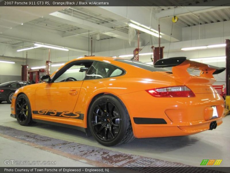 Orange/Black / Black w/Alcantara 2007 Porsche 911 GT3 RS