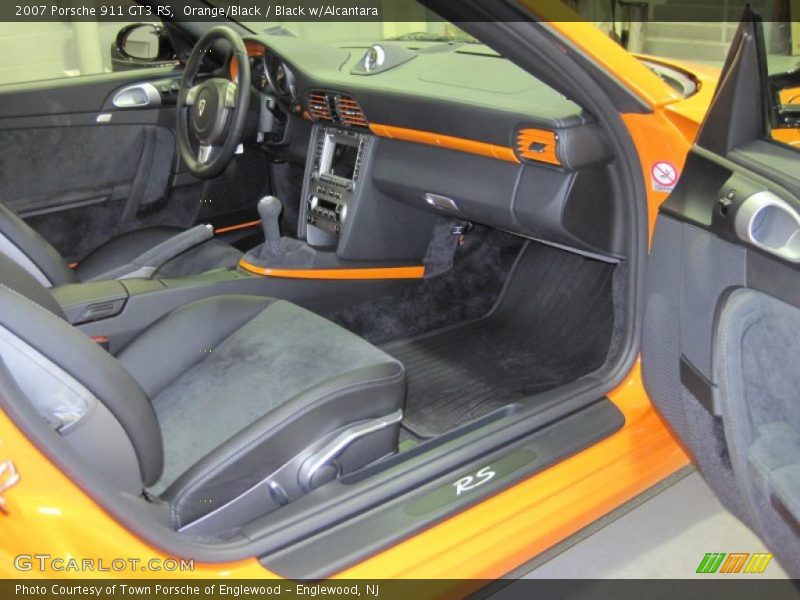 Orange/Black / Black w/Alcantara 2007 Porsche 911 GT3 RS