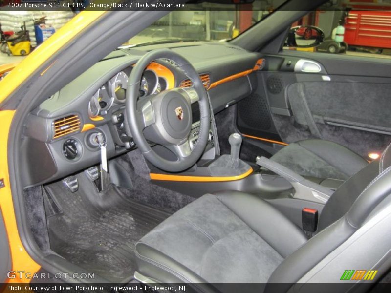 Orange/Black / Black w/Alcantara 2007 Porsche 911 GT3 RS