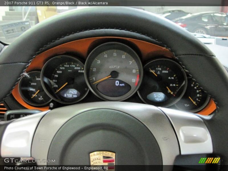 Orange/Black / Black w/Alcantara 2007 Porsche 911 GT3 RS
