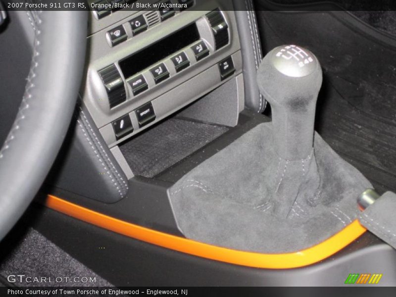 Orange/Black / Black w/Alcantara 2007 Porsche 911 GT3 RS