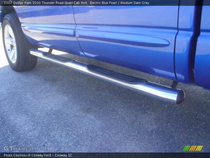 Electric Blue Pearl / Medium Slate Gray 2007 Dodge Ram 1500 Thunder Road Quad Cab 4x4