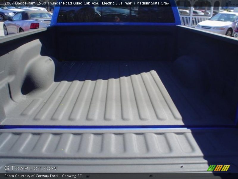 Electric Blue Pearl / Medium Slate Gray 2007 Dodge Ram 1500 Thunder Road Quad Cab 4x4