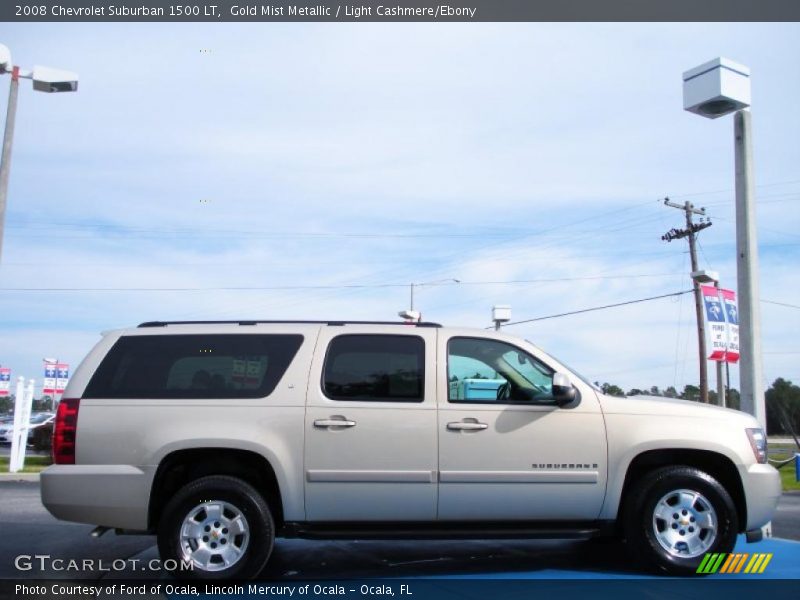 Gold Mist Metallic / Light Cashmere/Ebony 2008 Chevrolet Suburban 1500 LT