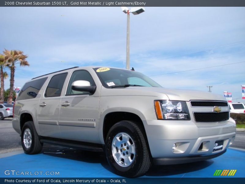 Gold Mist Metallic / Light Cashmere/Ebony 2008 Chevrolet Suburban 1500 LT
