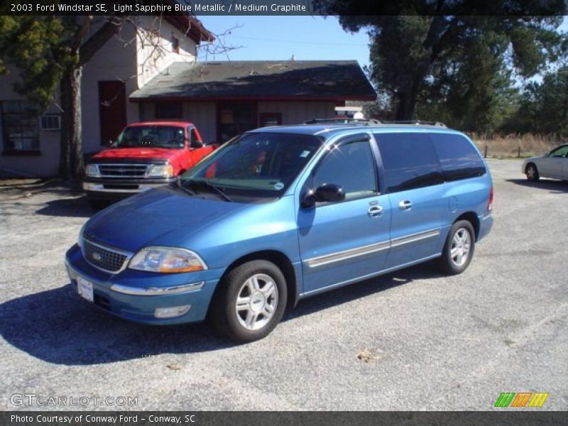 Light Sapphire Blue Metallic / Medium Graphite 2003 Ford Windstar SE