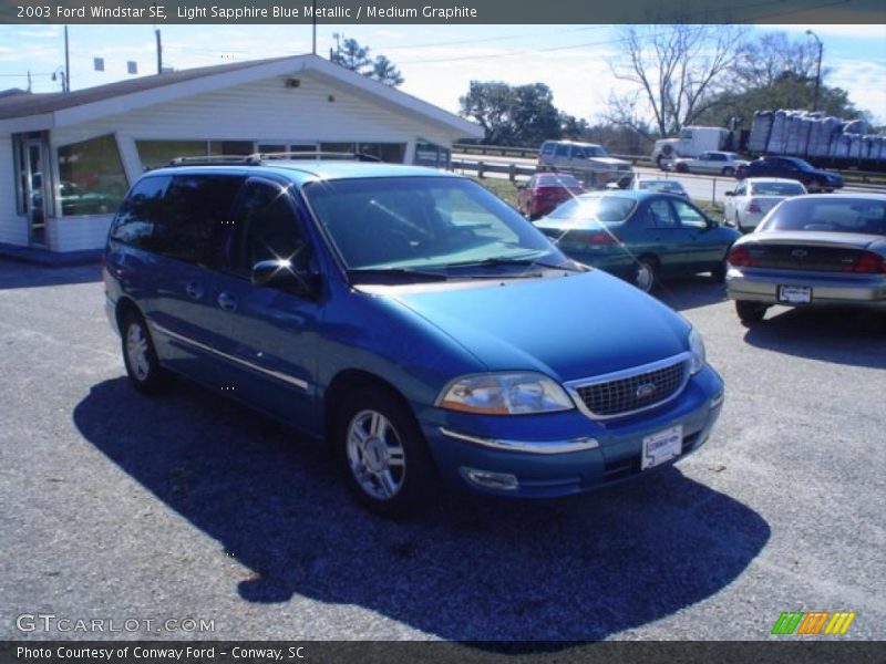 Light Sapphire Blue Metallic / Medium Graphite 2003 Ford Windstar SE