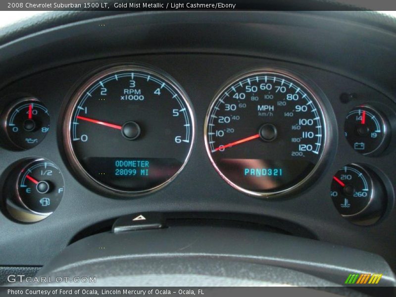 Gold Mist Metallic / Light Cashmere/Ebony 2008 Chevrolet Suburban 1500 LT