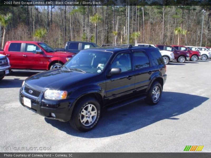 Black Clearcoat / Ebony Black 2003 Ford Escape Limited 4WD