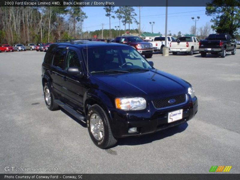 Black Clearcoat / Ebony Black 2003 Ford Escape Limited 4WD