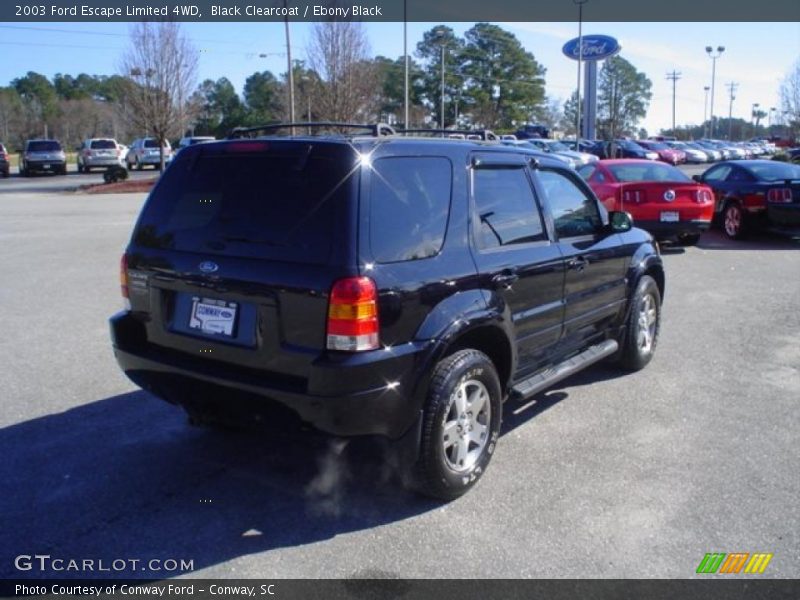 Black Clearcoat / Ebony Black 2003 Ford Escape Limited 4WD