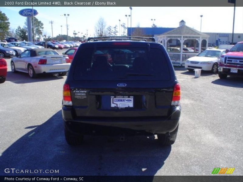 Black Clearcoat / Ebony Black 2003 Ford Escape Limited 4WD