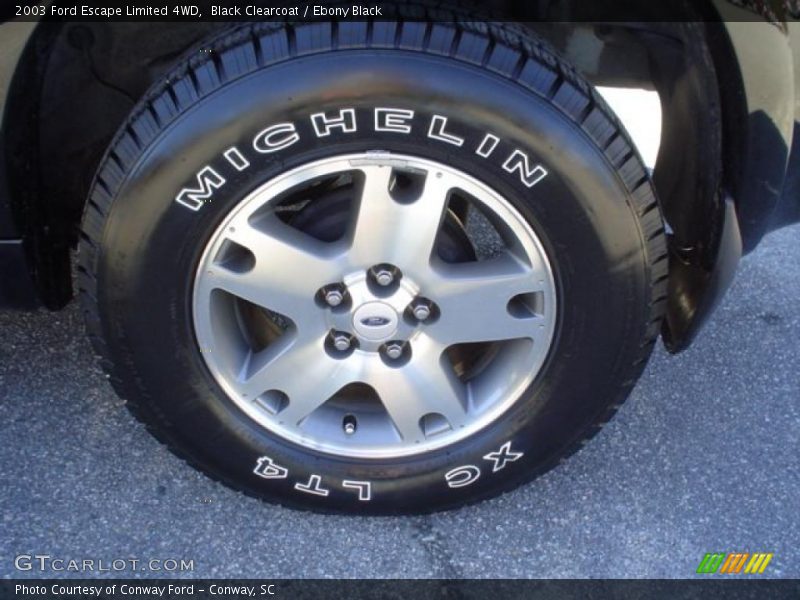 Black Clearcoat / Ebony Black 2003 Ford Escape Limited 4WD