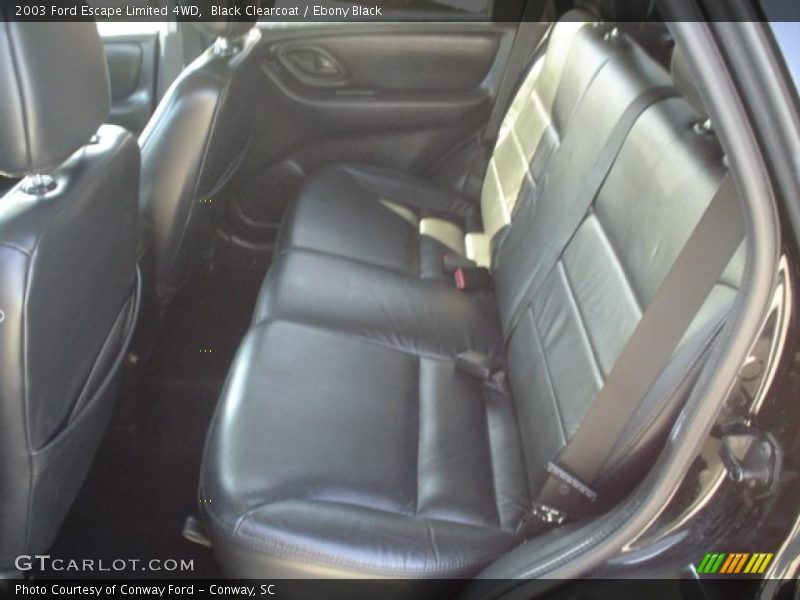 Black Clearcoat / Ebony Black 2003 Ford Escape Limited 4WD
