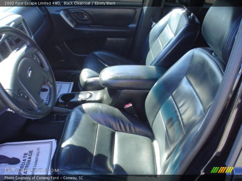 Black Clearcoat / Ebony Black 2003 Ford Escape Limited 4WD