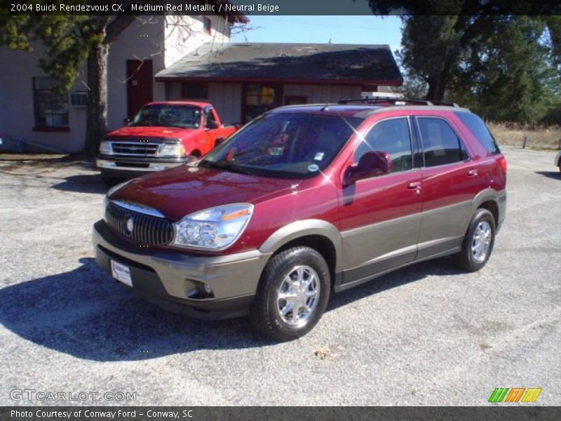 Medium Red Metallic / Neutral Beige 2004 Buick Rendezvous CX
