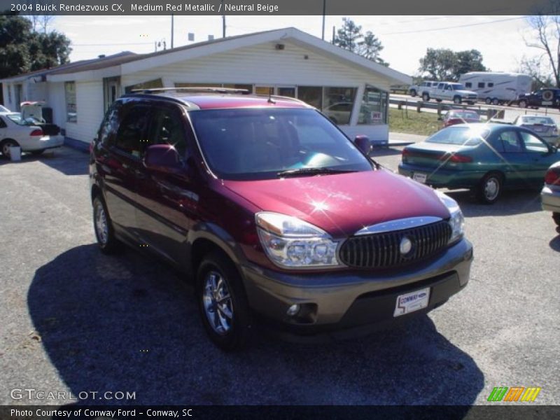 Medium Red Metallic / Neutral Beige 2004 Buick Rendezvous CX