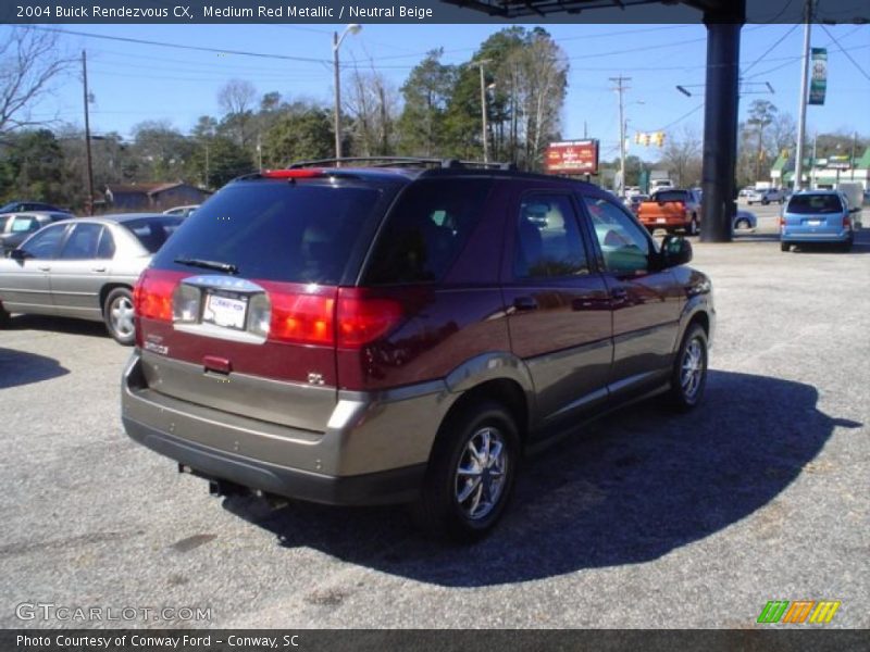 Medium Red Metallic / Neutral Beige 2004 Buick Rendezvous CX