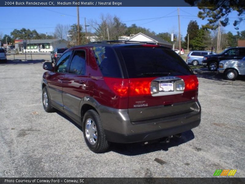 Medium Red Metallic / Neutral Beige 2004 Buick Rendezvous CX