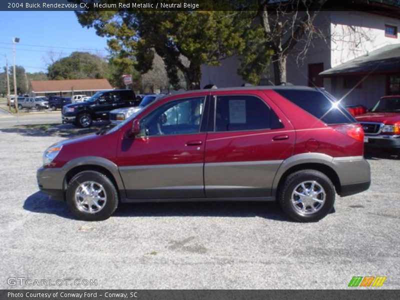 Medium Red Metallic / Neutral Beige 2004 Buick Rendezvous CX