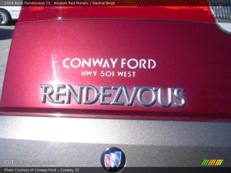 Medium Red Metallic / Neutral Beige 2004 Buick Rendezvous CX