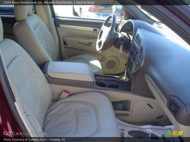 Medium Red Metallic / Neutral Beige 2004 Buick Rendezvous CX