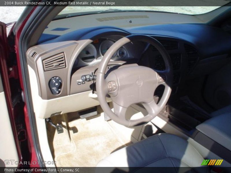 Medium Red Metallic / Neutral Beige 2004 Buick Rendezvous CX