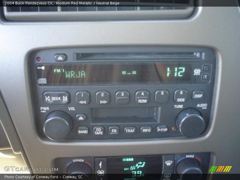 Medium Red Metallic / Neutral Beige 2004 Buick Rendezvous CX