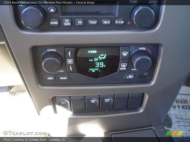Medium Red Metallic / Neutral Beige 2004 Buick Rendezvous CX