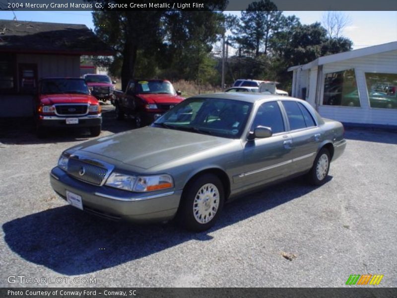 Spruce Green Metallic / Light Flint 2004 Mercury Grand Marquis GS