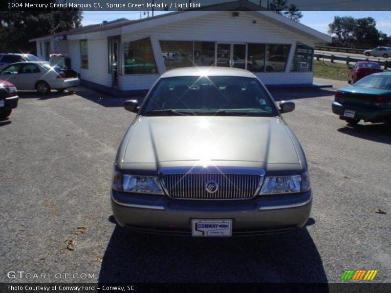 Spruce Green Metallic / Light Flint 2004 Mercury Grand Marquis GS