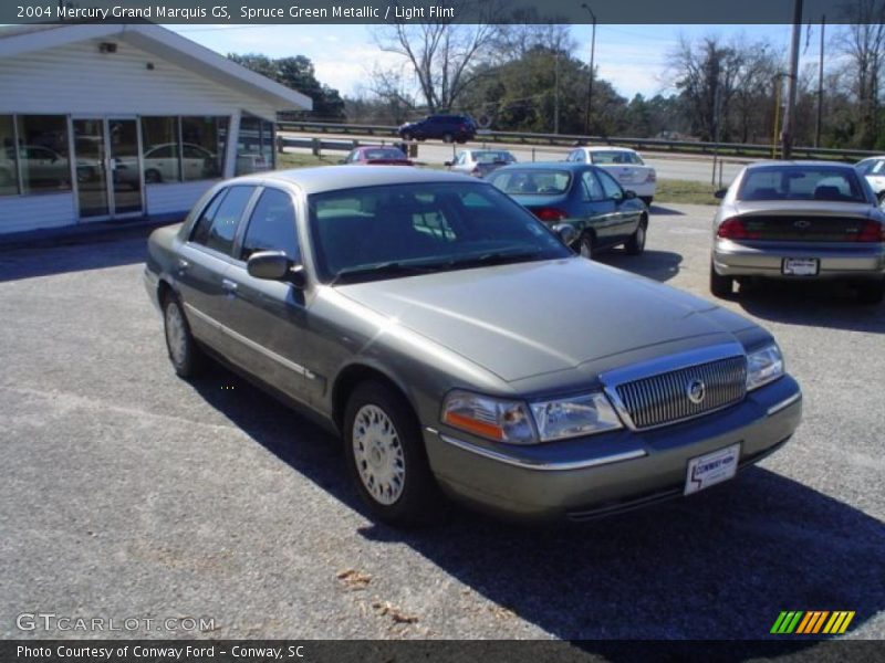 Spruce Green Metallic / Light Flint 2004 Mercury Grand Marquis GS