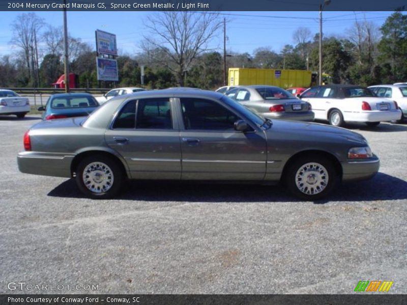 Spruce Green Metallic / Light Flint 2004 Mercury Grand Marquis GS