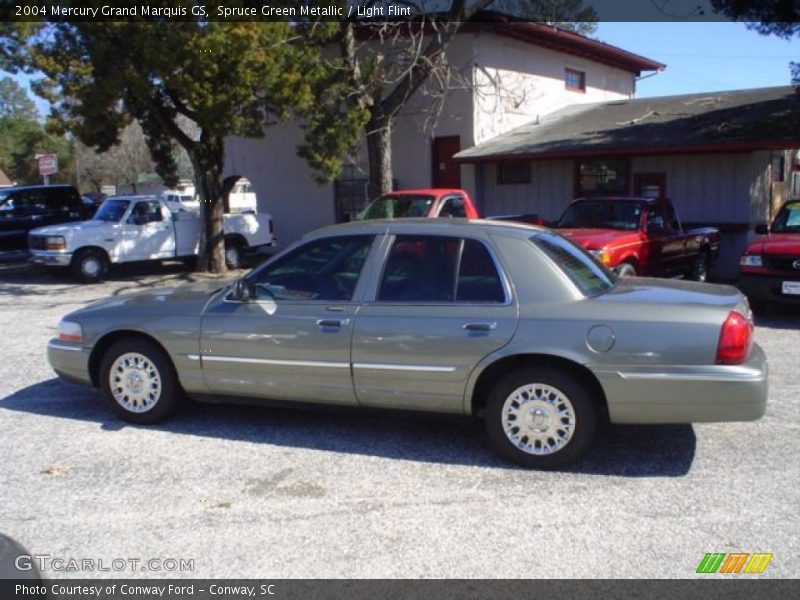 Spruce Green Metallic / Light Flint 2004 Mercury Grand Marquis GS