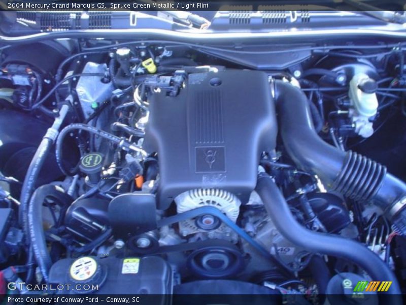 Spruce Green Metallic / Light Flint 2004 Mercury Grand Marquis GS